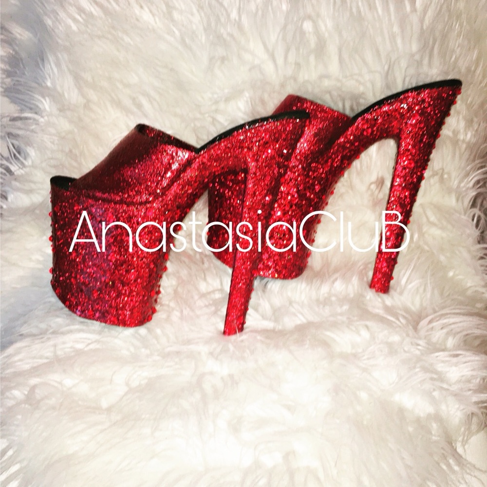 Rare red dance shoes